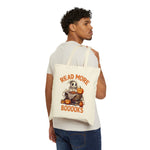 Read More Boooks Halloween Cotton Canvas Tote Bag