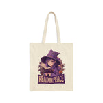 Read In Peace Halloween Cotton Canvas Tote Bag