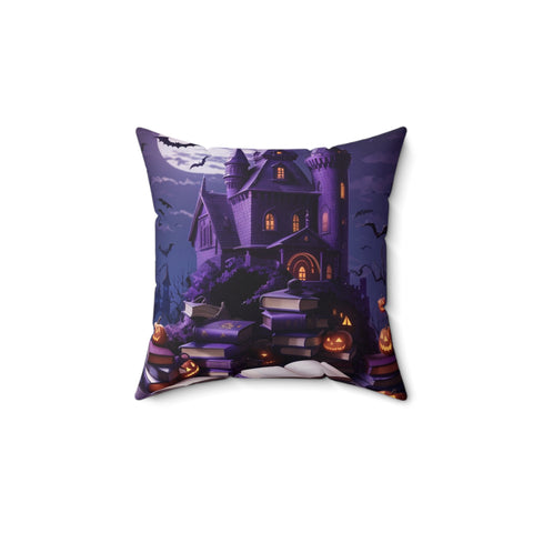 Bookish Halloween Spun Polyester Square Pillow