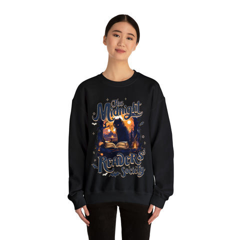 The Midnight Readers' Society Halloween Unisex Heavy Blend™ Crewneck Sweatshirt