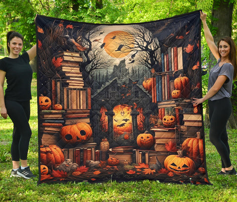 Unique Halloween Bookish Quilt