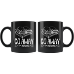 "Go Away I'm Reading"11 oz Black Ceramic Mug