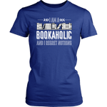 "I Am A Bookaholic"Womens Fitted T-Shirt