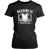 "Reading Is Magical"Womens Fitted T-Shirt