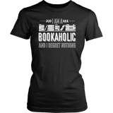 "I Am A Bookaholic"Womens Fitted T-Shirt