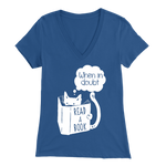 "When In Doubt" Womens V-Neck Super Soft T-Shirt