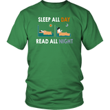 "Read All Night"District Unisex Shirt