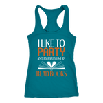 "I Like To Party" Racerback Women's Tank Top