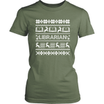 "LIBRARIAN"Christmas District Womens Shirt