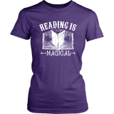 "Reading Is Magical"Womens Fitted T-Shirt