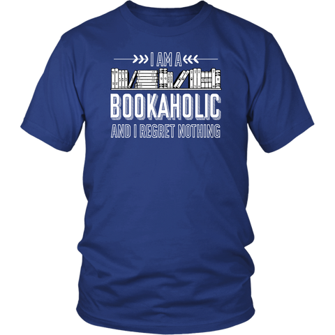 "I Am A Bookaholic"District Unisex Shirt