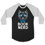"Book Nerd" Unisex Raglan Long Sleeve Shirt