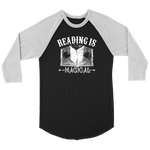 "Reading Is Magical" Unisex Raglan Long Sleeve Shirt