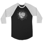 "Heart Of Books" Unisex Raglan Long Sleeve Shirt