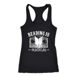 "Reading Is Magical" Racerback Women's Tank Top