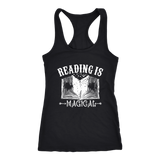 "Reading Is Magical" Racerback Women's Tank Top