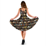 Bookish midi dress with pockets
