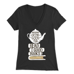 "Read Good Books" Womens V-Neck Super Soft T-Shirt