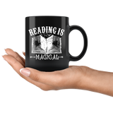 "Reading Is Magical"11 oz Black Ceramic Mug