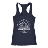 "It's A Good Day To Read" Racerback Women's Tank Top