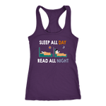 "Read All Night"Racerback Women's Tank Top