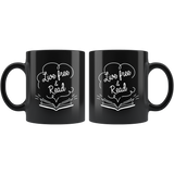 "Live Free & Read"11 oz Black Ceramic Mug