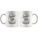 "Live Free & Read"11 oz White Ceramic Mug