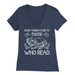 "Those Who Read" Womens V-Neck Super Soft T-Shirt