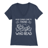 "Those Who Read" Womens V-Neck Super Soft T-Shirt